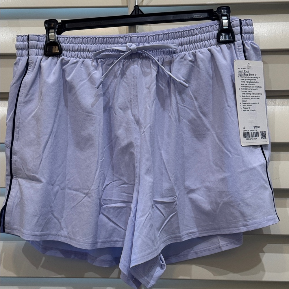 lululemon athletica Light Purple Athletic Shorts
